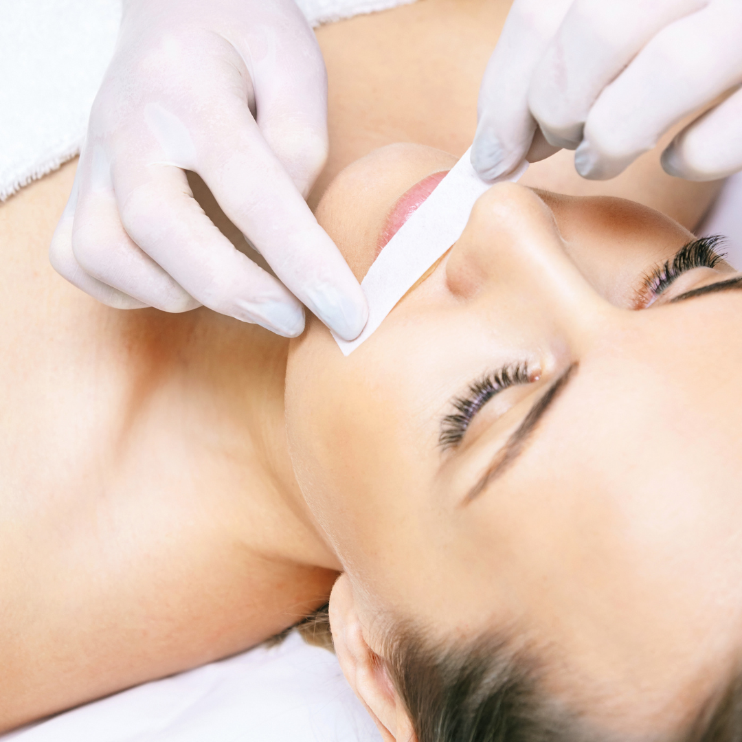 Facial waxing services at SR Studio